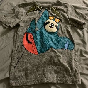 Fuzzy face sloth shirt